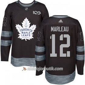 Män Ishockey Toronto Maple Leafs Tröja Patrick Marleau 12 1917-2017 100th Anniversary Adidas Svart Authentic